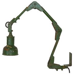 Vintage Industrial Machinist Wall Lamp