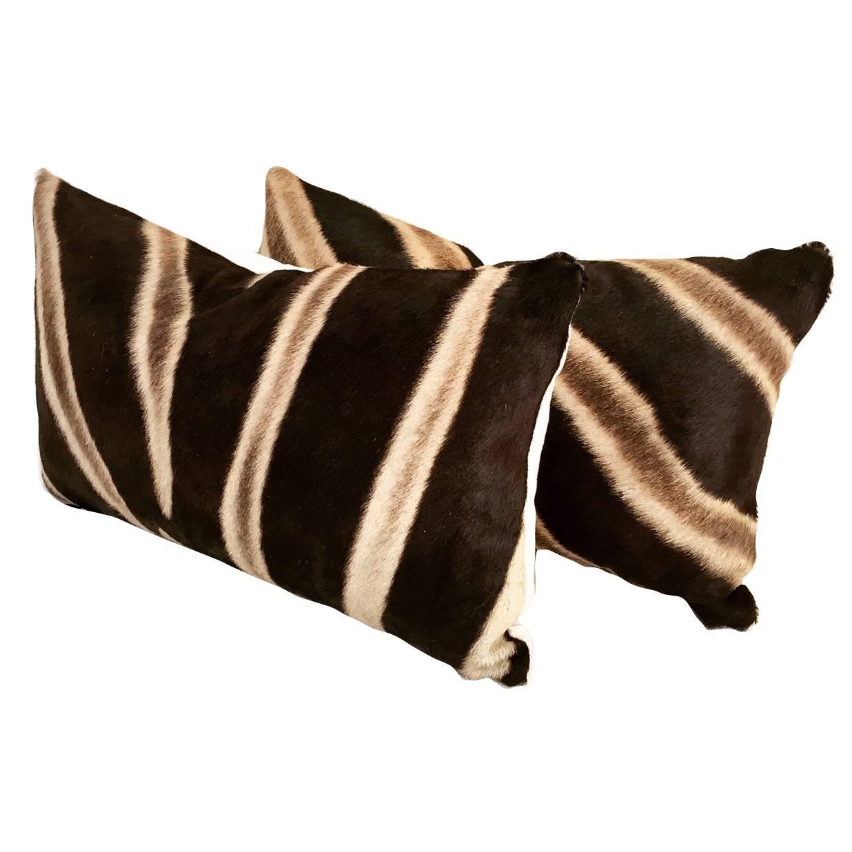 Zebra Hide Pillows, No. 96 and 97