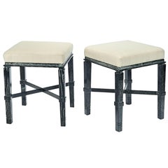 William "Billy" Haines Stools in Silver Fox Finish