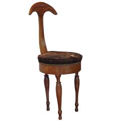 Gio Ponti Style Tri-Leg Accent Chair