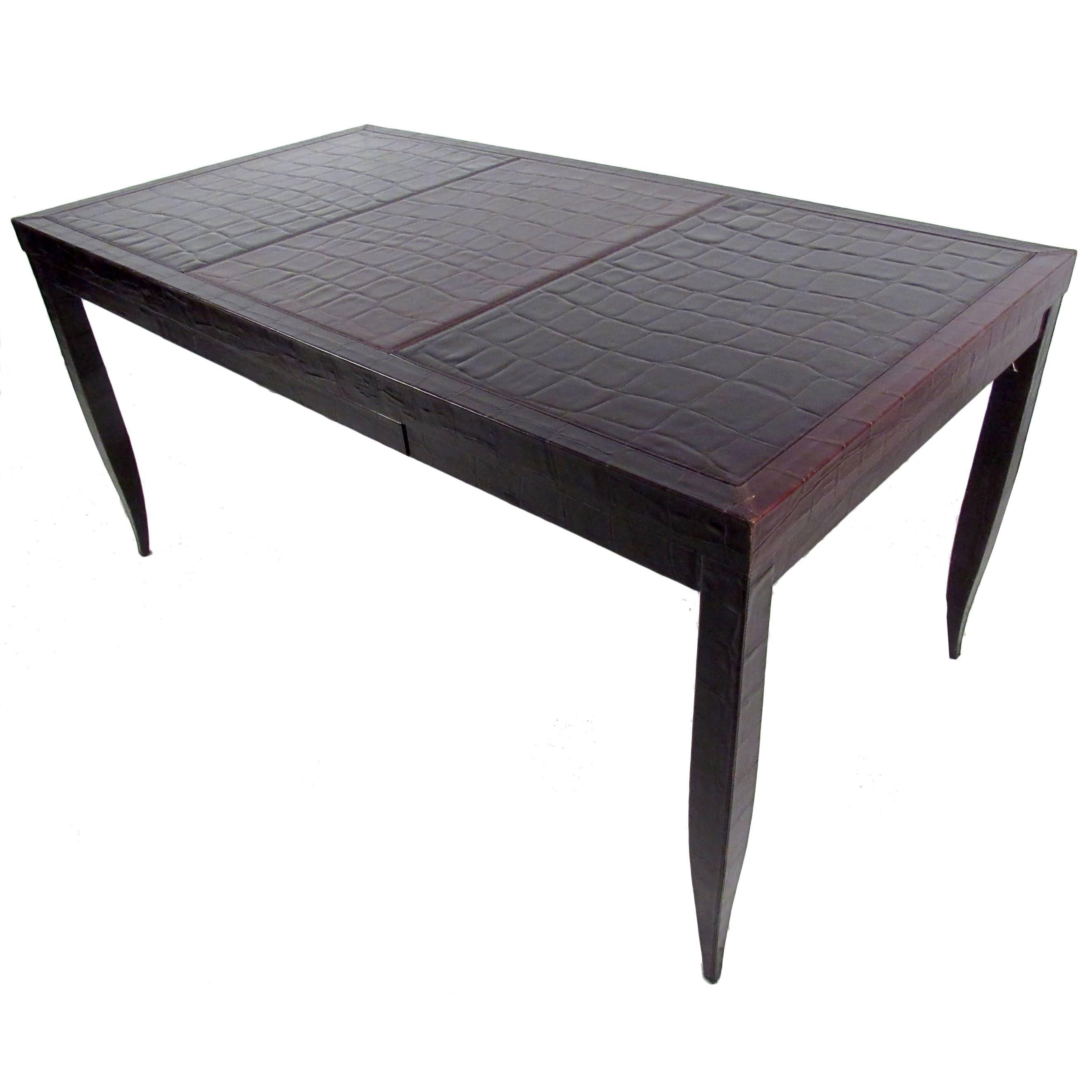 Mid-Century Giorgio Armani Single drawer Desk for Armani Casa
