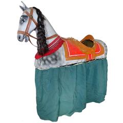 1890 French Paper Mache Children's Toy Horse Costume