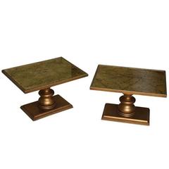 Chic Italian Giltwood and Églomisé Cocktail Tables 10