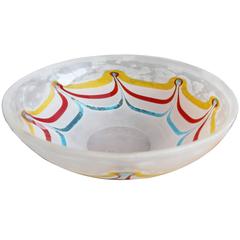 Blown Murano Glass Bowl by Cenedese 