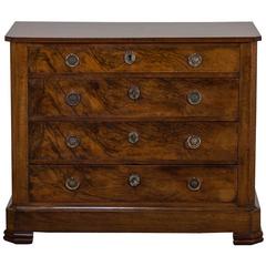 Antique Louis Philippe French Mahogany Chest of Drawers, circa 1850