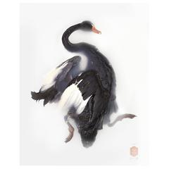 Art Print Titled 'Unknown Pose by Black Swan' by Sinke & van Tongeren