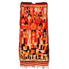 Early and Rare Abstract Rehamna Berber Carpet 1