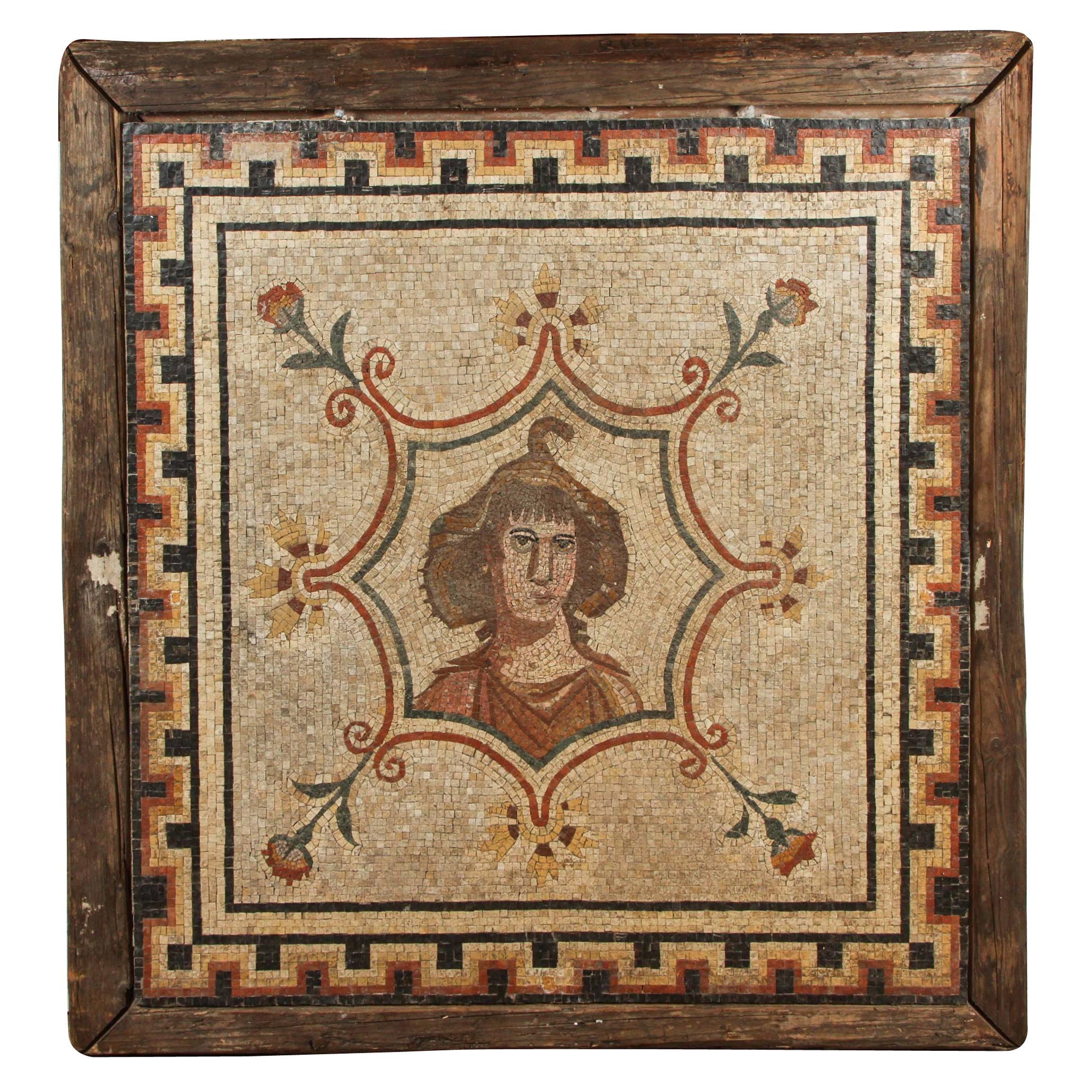 Large, 18th Century, Roman Mosaic Panel For Sale