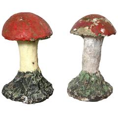 Adorable Painted Cast Mushrooms 9