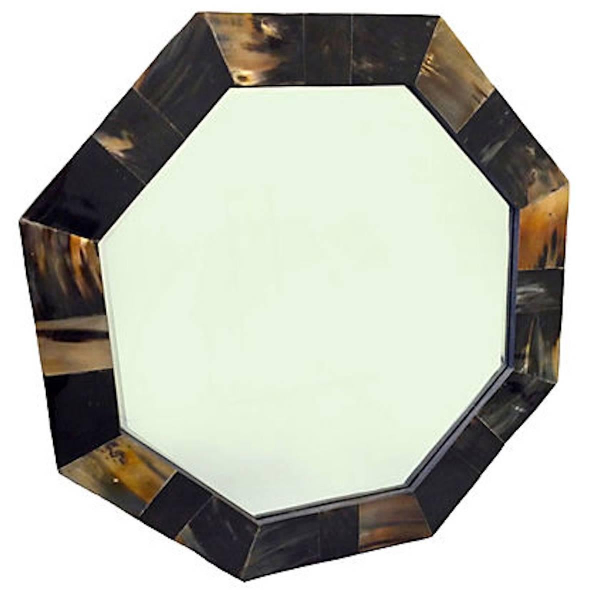 Tessellated Horn Octagonal Mirror