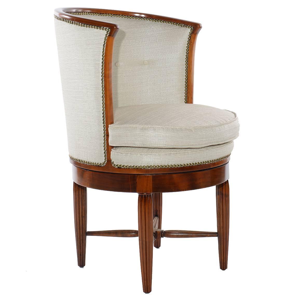 French Art Deco Desk Swivel Chair, 1925 For Sale at 1stdibs
