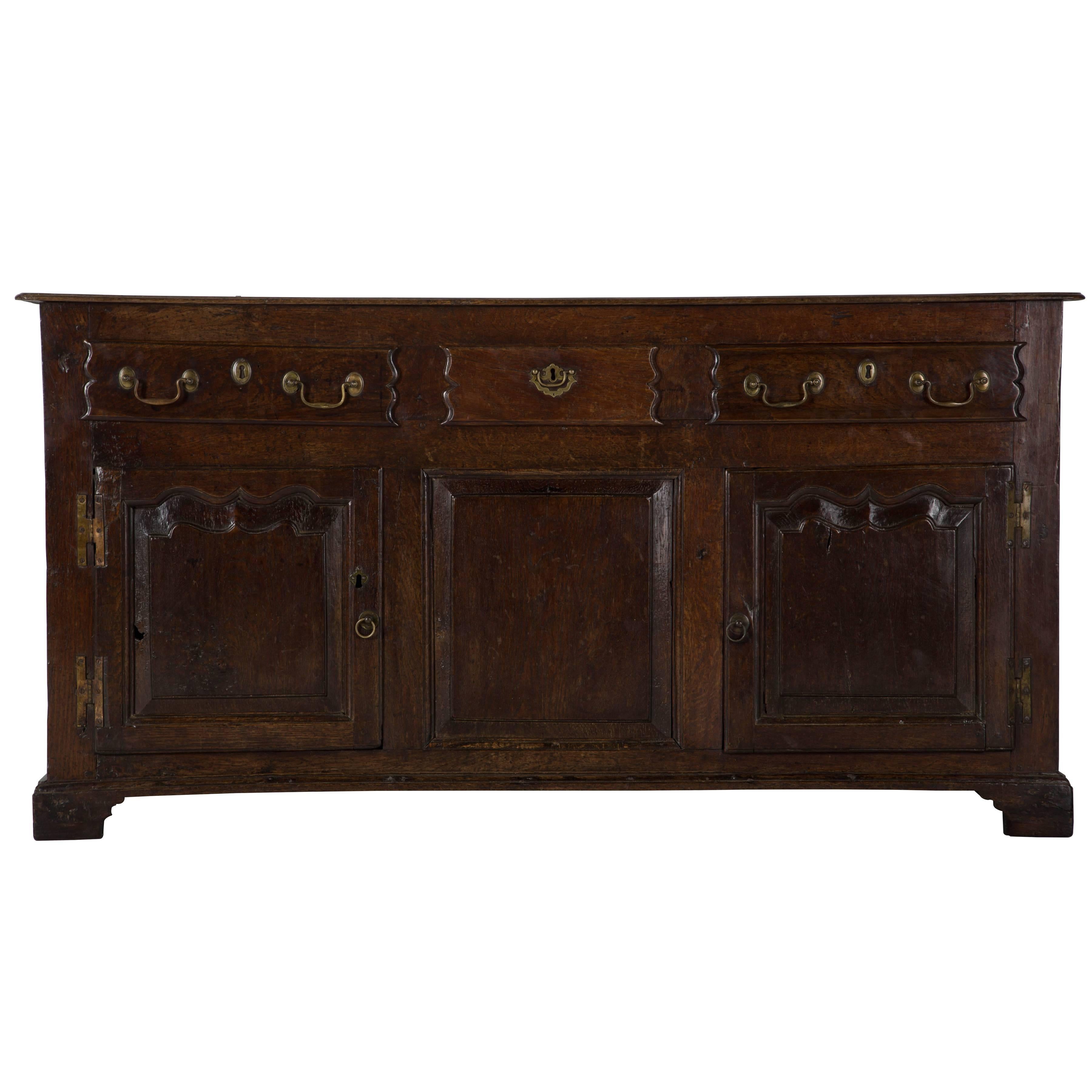 18th Century Oak Dresser Base