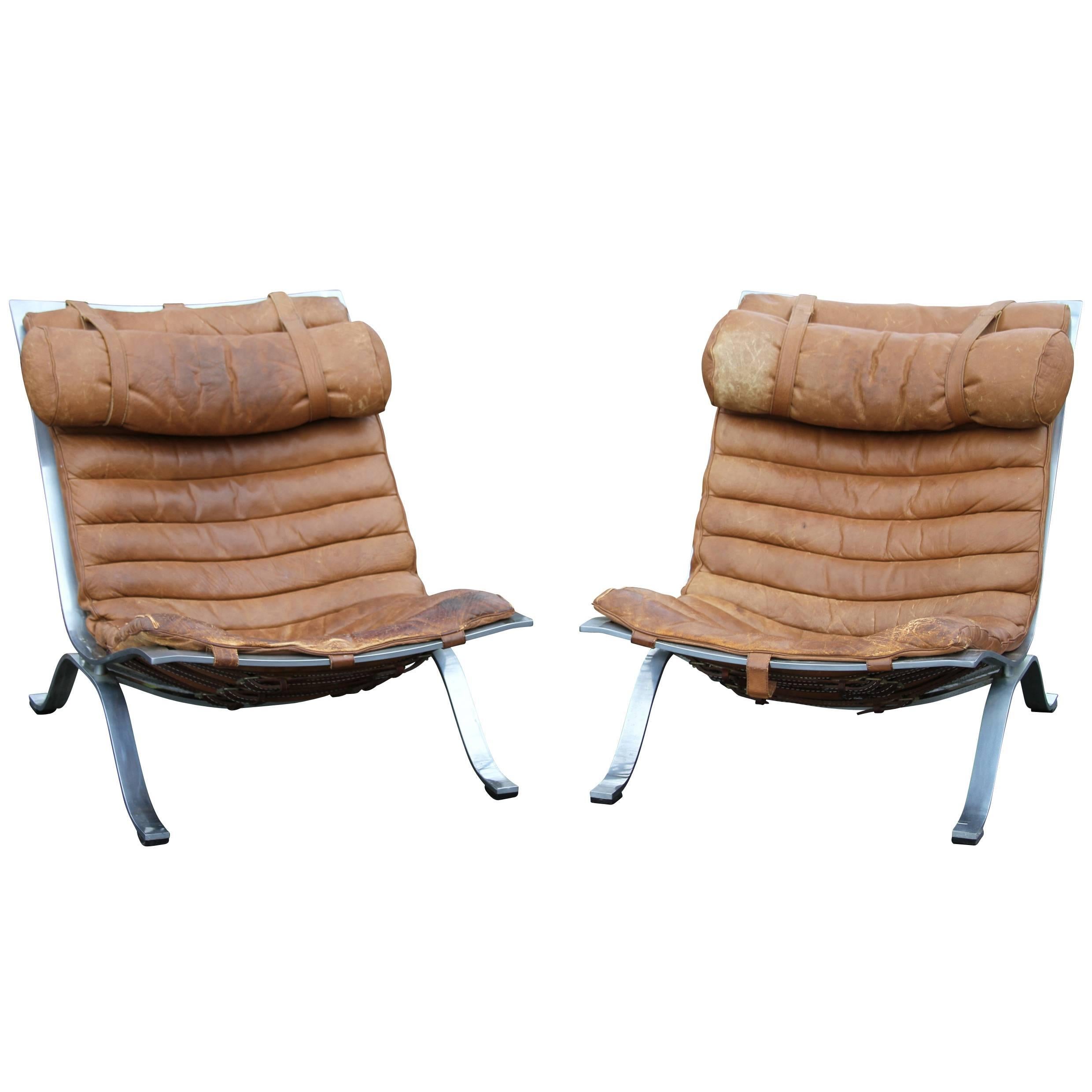 Mid-Century Ari Easy Chair Pair by Arne Norell