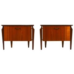 Pair of Louis Van Teeffelen Attributed Nightstands, 1950s