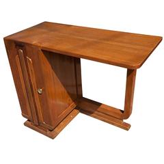 Deco Period Teak Desk from Ship's Stateroom