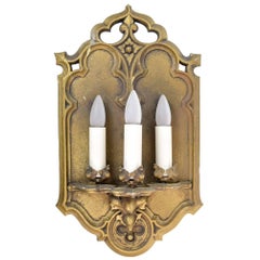 Gothic Three Candle Sconce