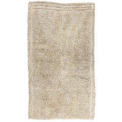 Vintage Minimalist Tulu Rug made of Natural Un-dyed Wool