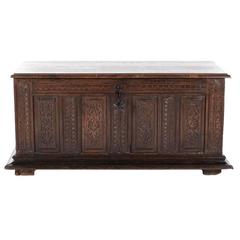 Antique French Oak Blanket Box, circa 1780