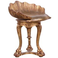 Hollywood Regency Fantasy Shell Chair, 1940s