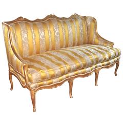 Louis XV Giltwood Canape a Oreilles 10