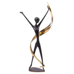 Werkstatte Hagenauer Danseuse, Brass, circa 1960s