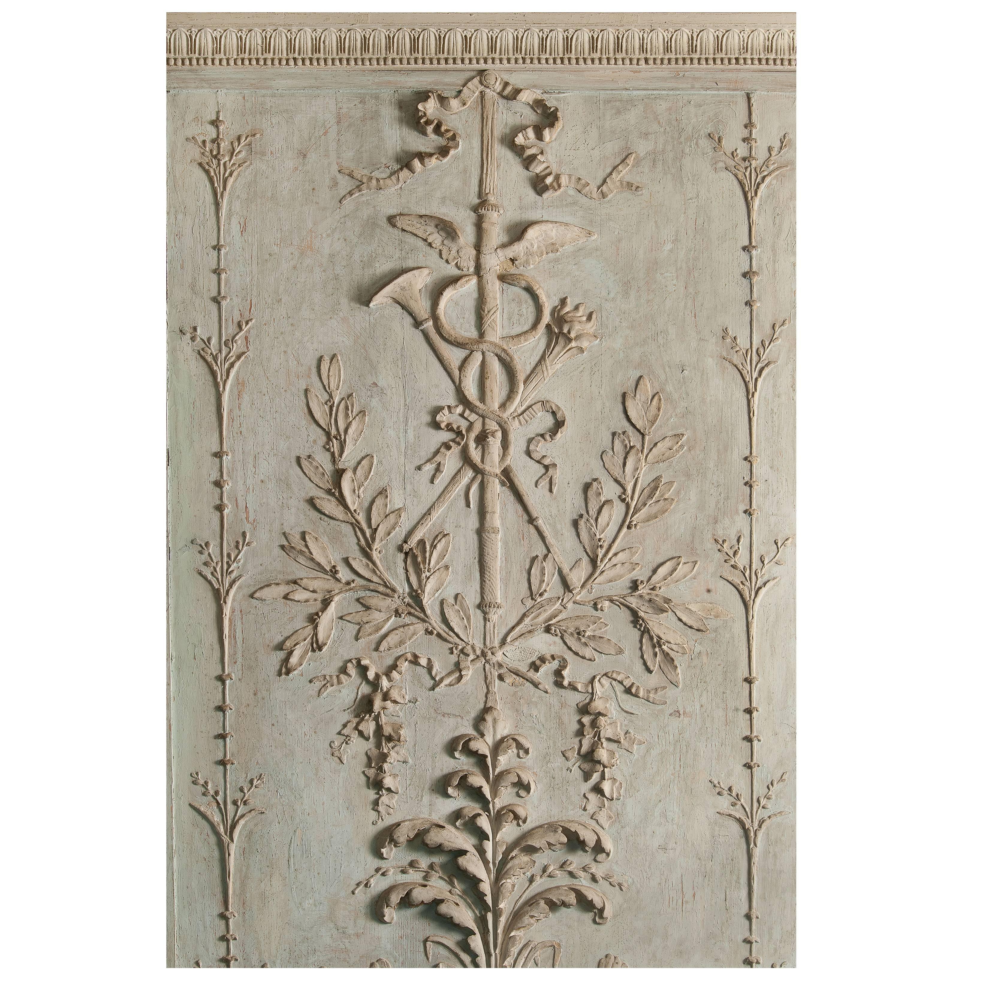 Beautiful Wood Panelling Decoration in Oak, Louis XVI Style, 18th Century For Sale