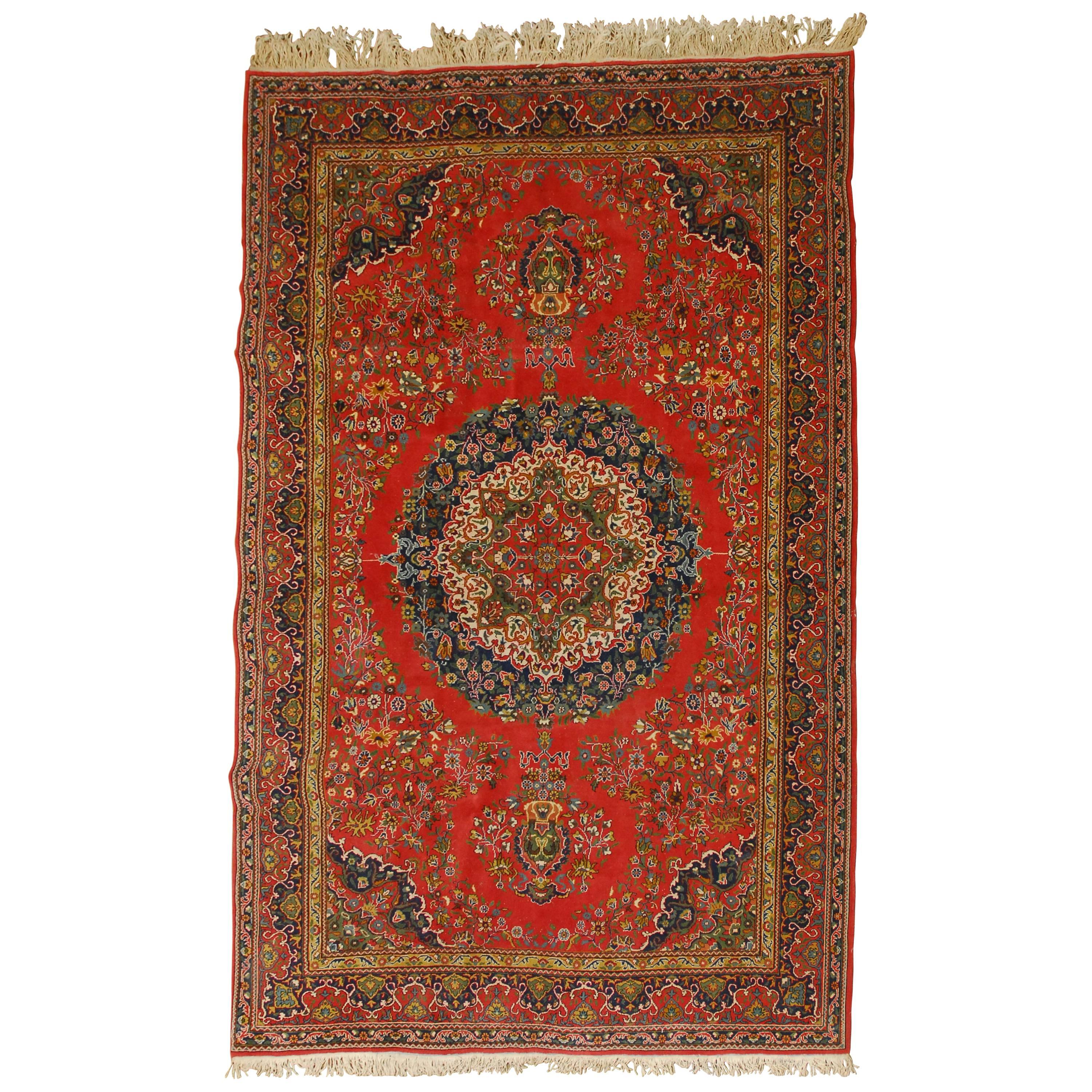 Vintage Turkish Oushak Rug For Sale