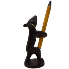 2 Bear Penholder by Walter Bosse, Vienna, 1950s (sold and priced per piece)