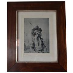 Antique Photogravure of a Native American, Canadian, circa 1880