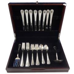 Woodwind by Reed & Barton Sterling Silver Flatware Service eight Set 34 Pieces