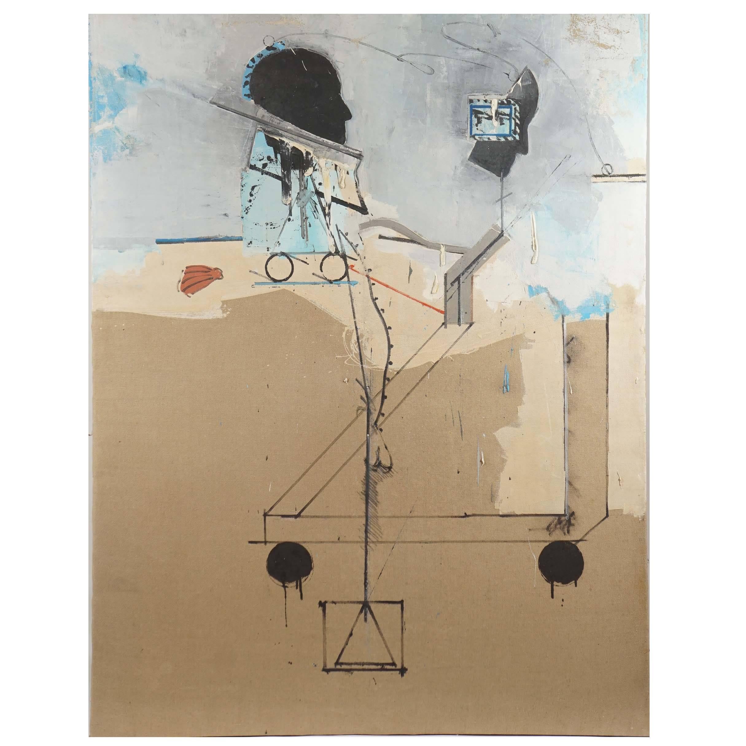 Miguel Condé, Oil on Canvas, Spain, 1970