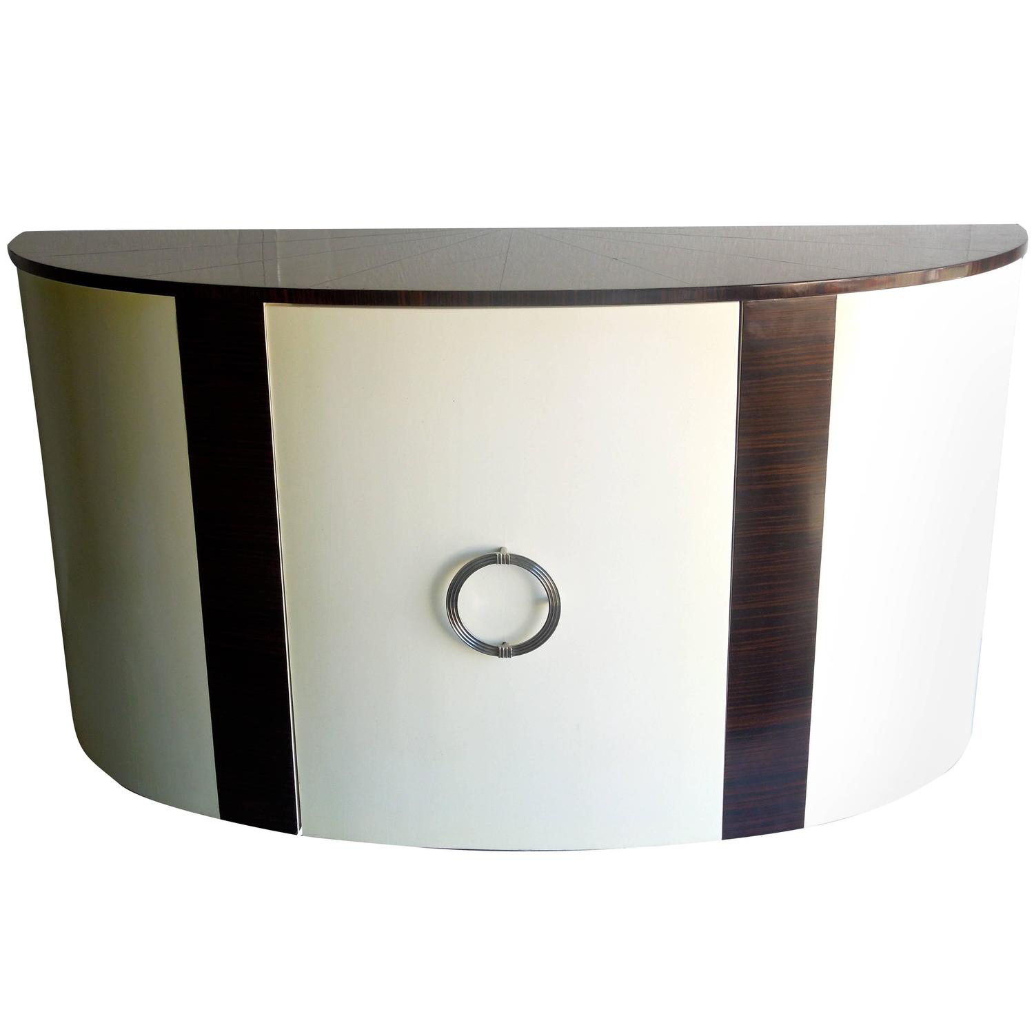 Modern Art Deco Curved Sideboard at 1stdibs