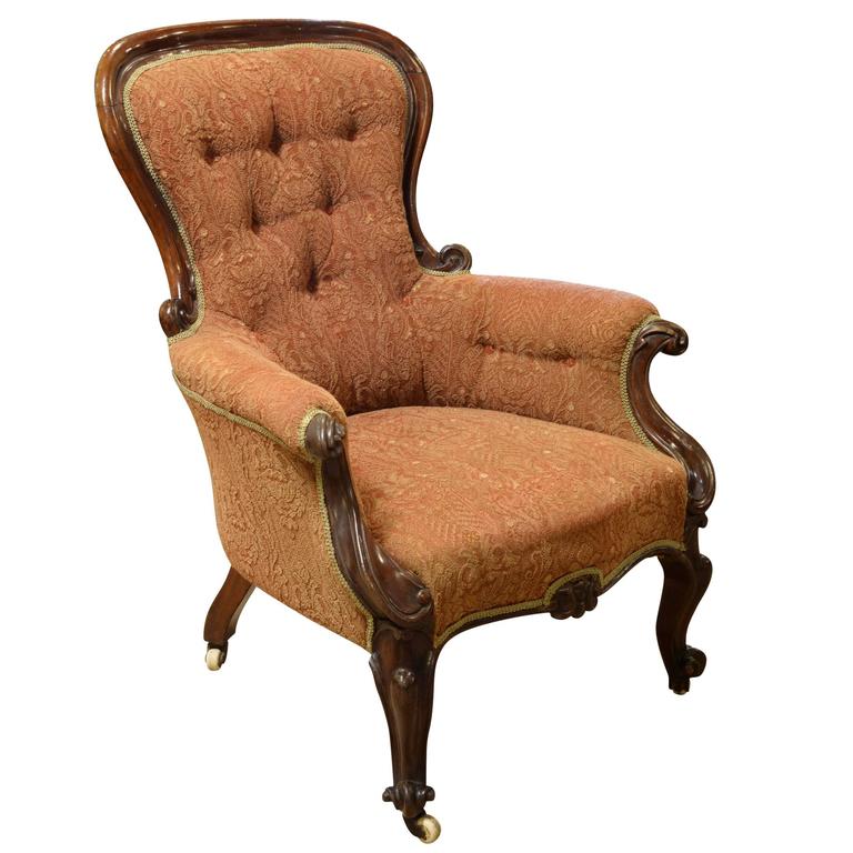 Victorian Mahogany Spoon Back Chair For Sale at 1stdibs