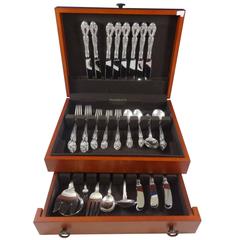 Melrose by Gorham Sterling Silver Flatware Set 8 Service 55 Pieces Dinner Size