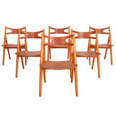 Hans J. Wegner Sawbuck Chairs 4