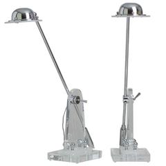 Pair of Bauer Designed Articulated Table Lamps 