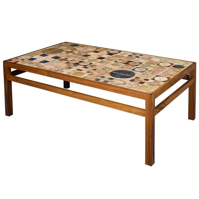 Tue Poulsen Tile Coffee Table at 1stDibs