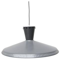 Louis Kalff Grey Pendant Lamp NB 92 Philips