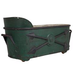 Antique Rare French Napoleonic Officers Bathing Tub 19th Century
