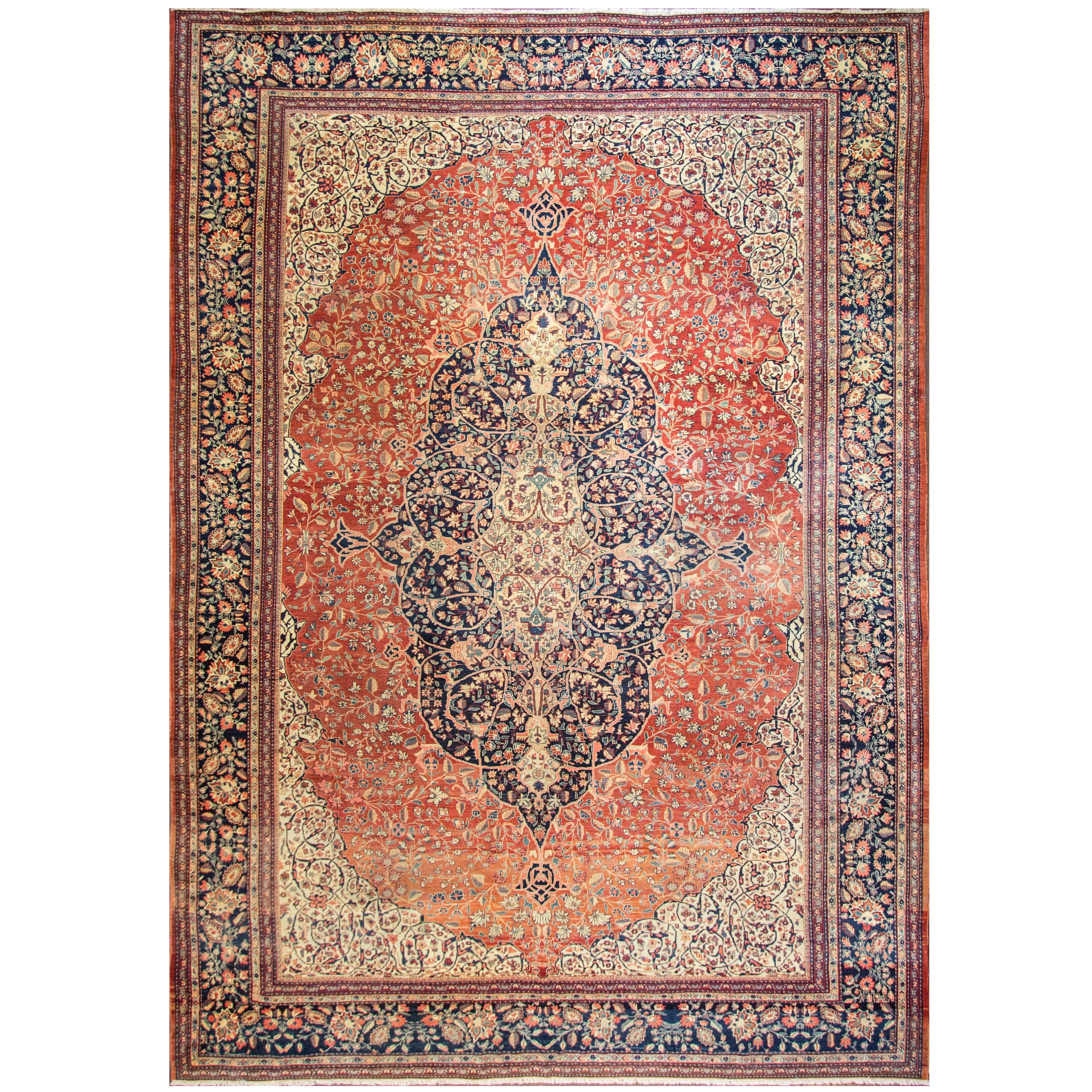 Amazing Sarouk Feraghan Carpet For Sale