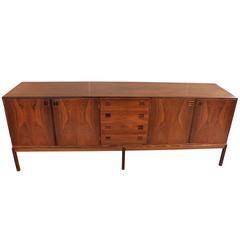 Wide Sideboard of Danish Design by Bernhard Pedersen and Son 1960s