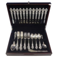 El Grandee by Towle Sterling Silver Flatware Set for 12 Service 52 Pieces