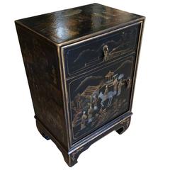 Diminutive Chinoiserie Chest End Table or Nightstand