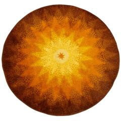 Round Space Age Style Rug Round Space Age Style Rug