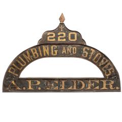 Gold Leaf 19th Century Industrial Trade Sign 9