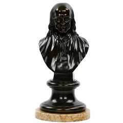 French Patinated Bronze Sculpture of Benjamin Franklin, 19th Century