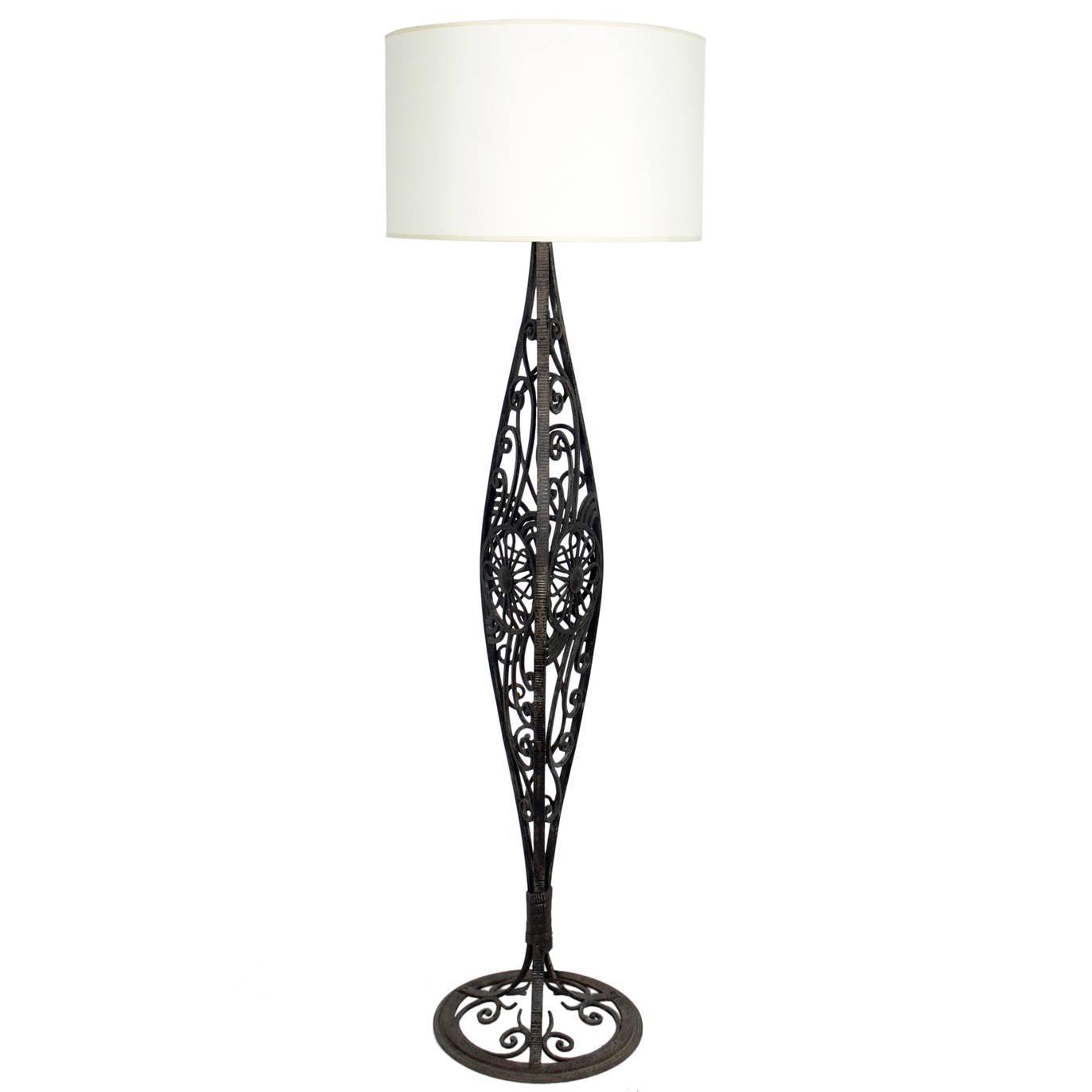 French Art Deco Floor Lamp For At 1stdibs