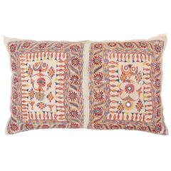 Antique Shisha Embroidered Indian Pillow 11 x 18 