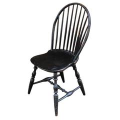 Antique American Bow-Back Windsor Side Chair, circa 1780