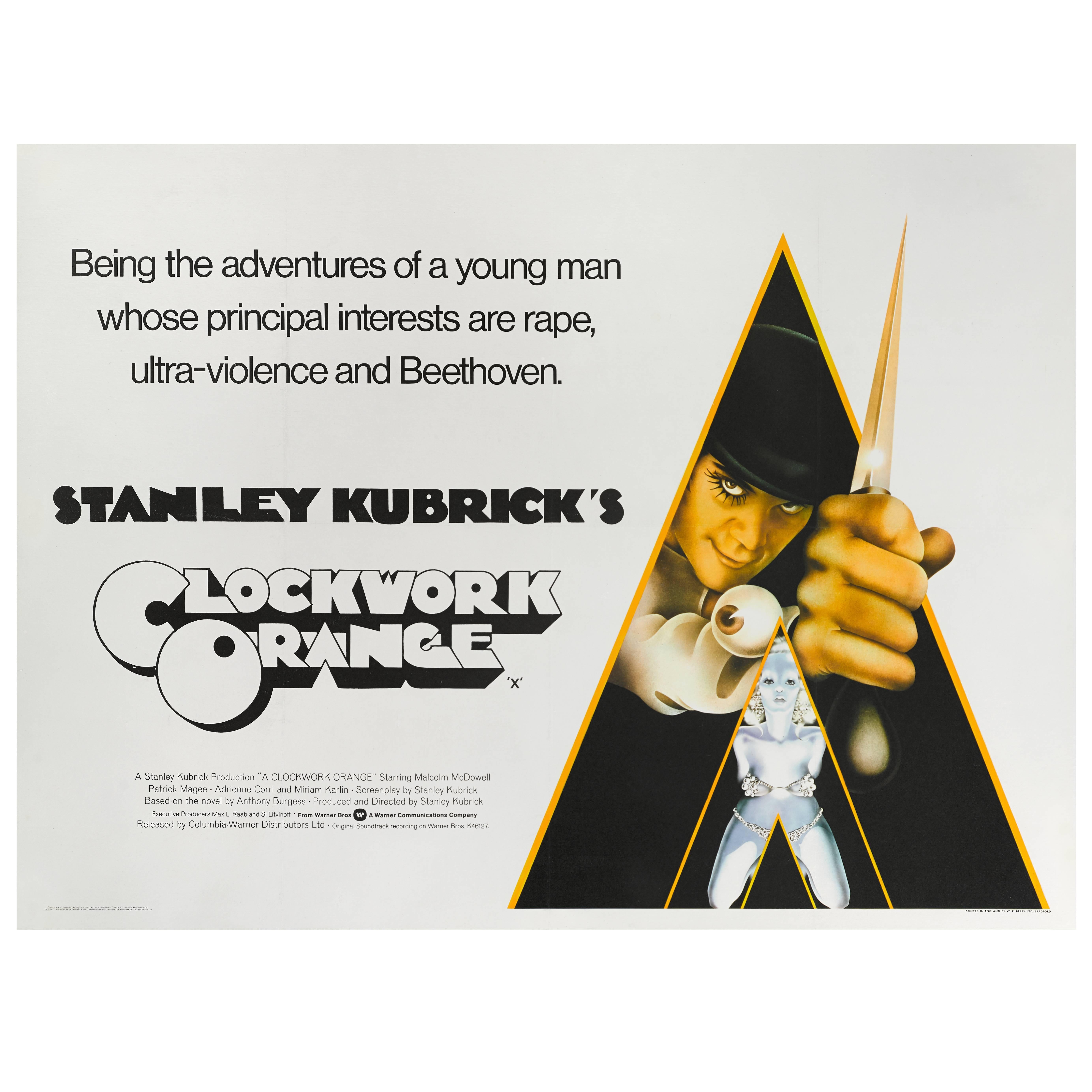 Original British Movie Poster Clockwork Orange